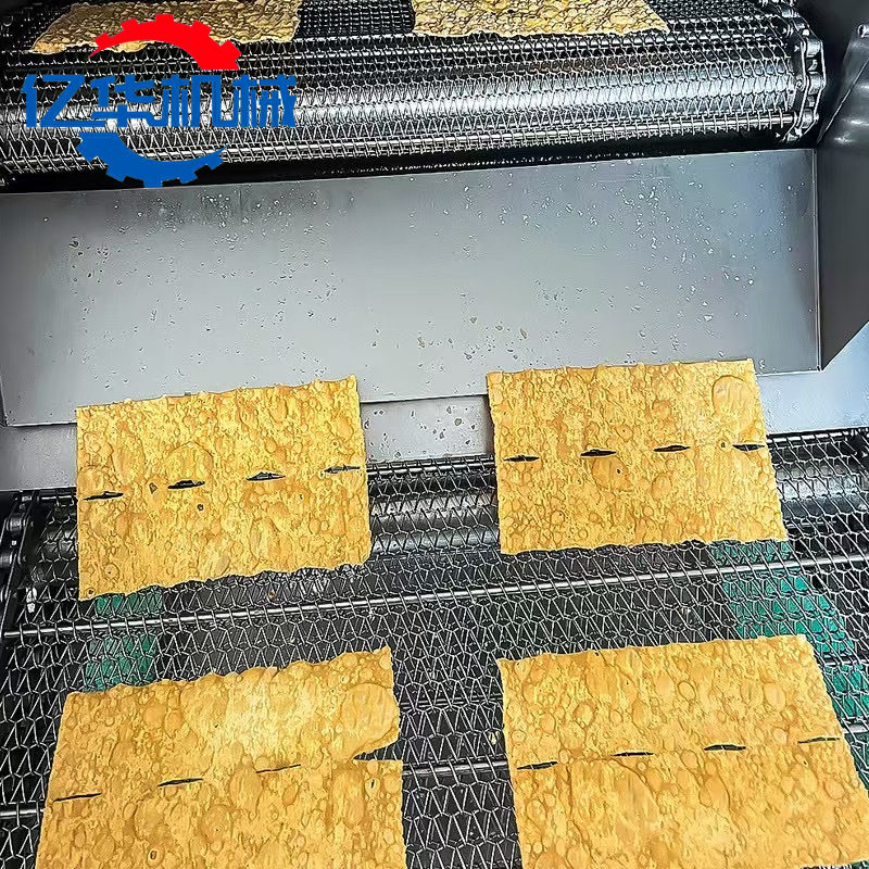 新款全自动薄脆油炸流水线