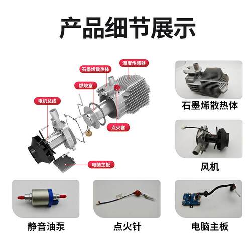 车加热驻器一机柴暖驻车加热器柴暖一体体机一车42592载迷你柴暖