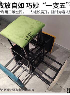小凳子家用魔方折凳可叠叠放小板凳圆凳收纳多凳功能组凳合ERE凳