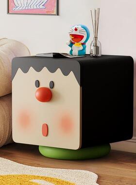 爆DD胖虎儿床头家用卧室2025款小边几男童孩可爱创意柜柜子小茶几