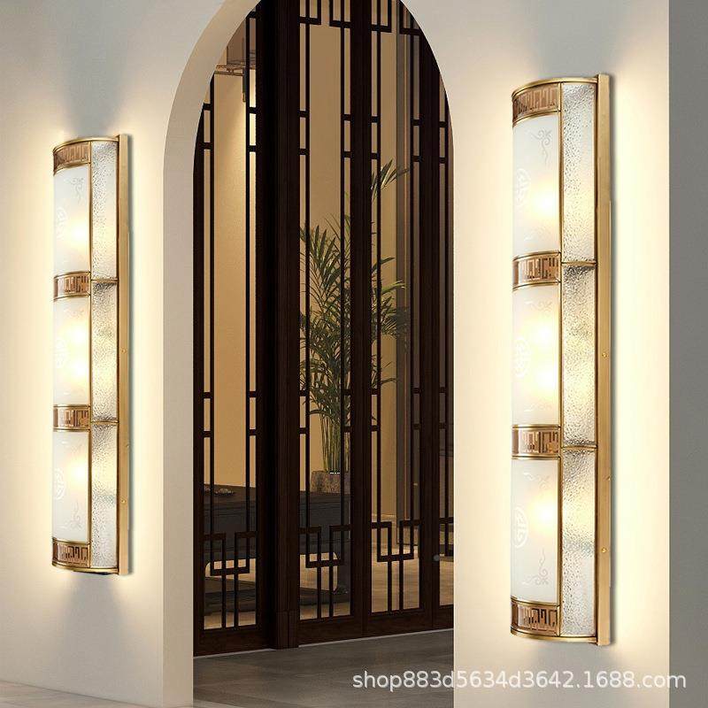 全铜新中式户中式半圆外防大壁灯庭院台过道灯长室外水别墅大门柱,家装灯饰光源,户外壁灯,淘宝优惠券,粉丝福利购,淘宝优惠卷