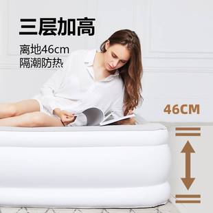 双人加大三层加高充气床垫加厚PVC内置气泵工厂直供货源可打样
