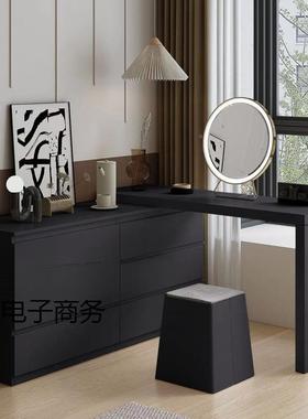 网化妆桌房间妆台卧室小户型约书桌简化妆BQN台梳一体轻红奢