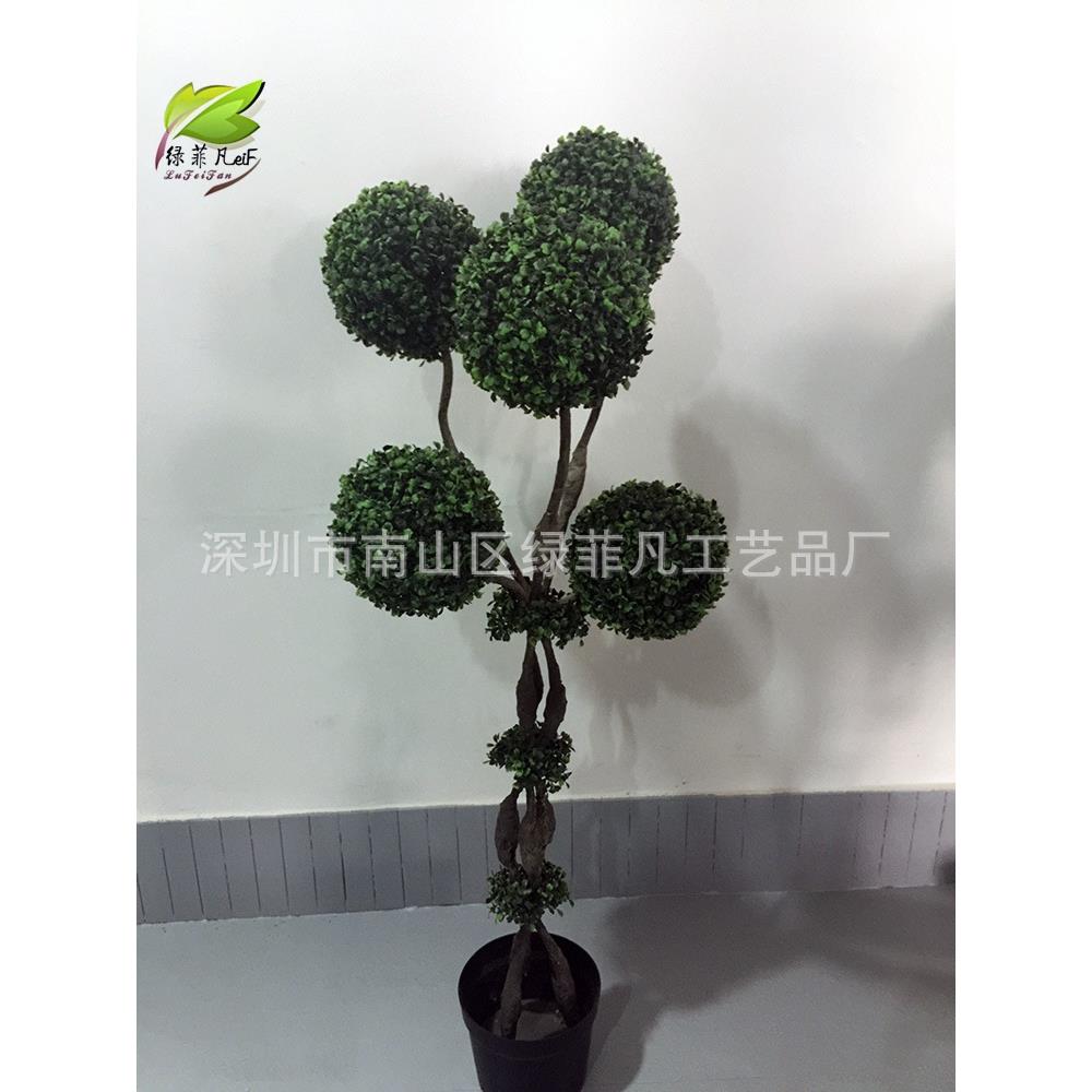 545466店盆球米兰小装景酒家居装饰植物创意时尚饰树厂家可