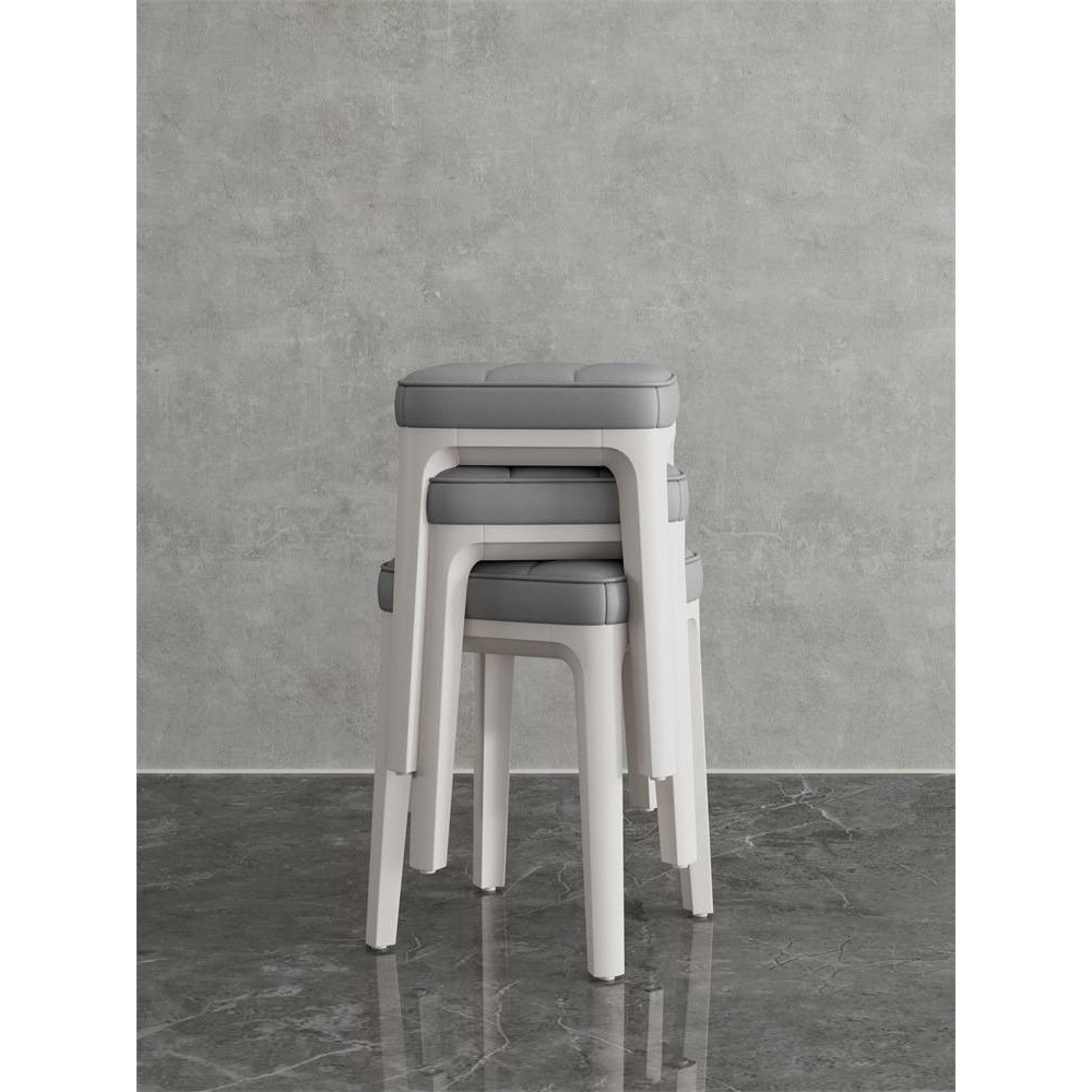 家用餐椅2025新款餐桌塑料凳子小型不占地方的靠背椅子化妆梳妆台