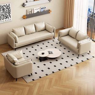 轻奢户爪皮沙发小型发弹PT272簧座包猫客厅出租屋双人沙三人位一