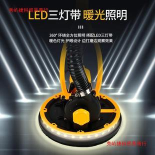 墙面打磨机砂纸机腻子粉墙壁打沙皮机抛光电动工具有刷自吸尘
