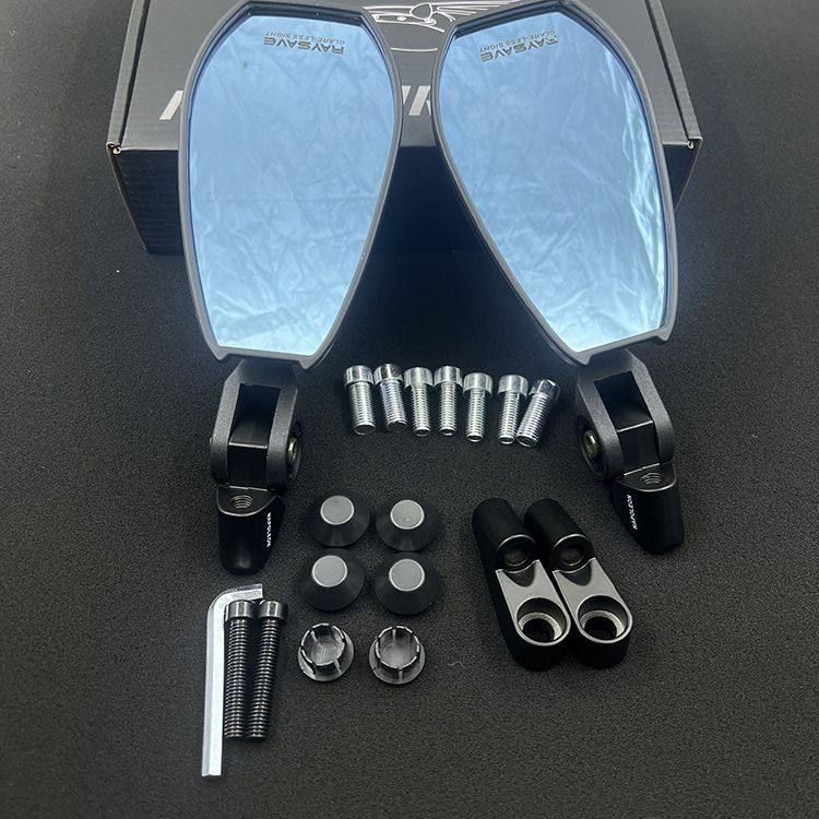 AOS4后视镜电动车摩托车反光镜九