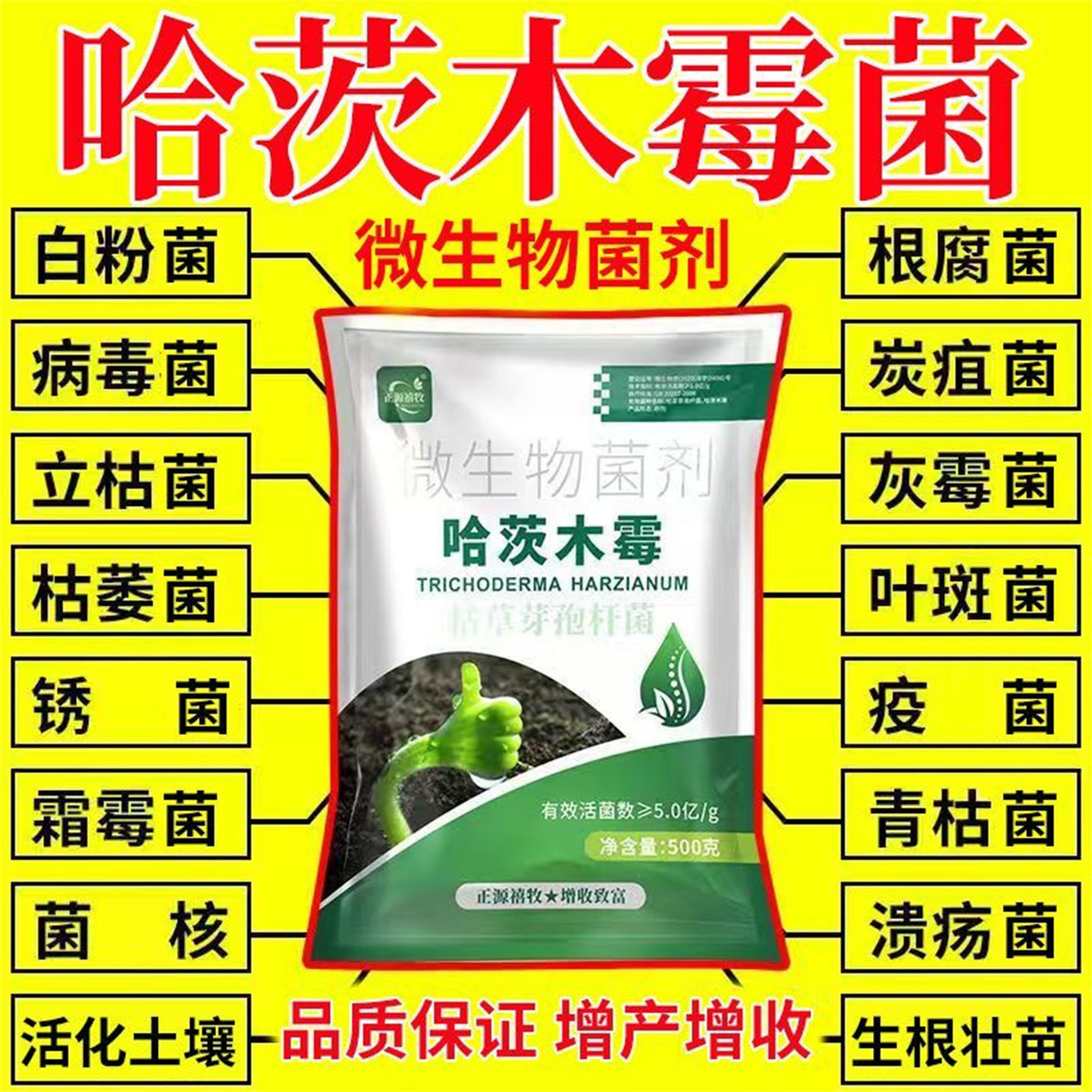 哈茨木霉菌防病害杀菌预防真菌细