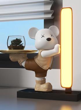 直销新款暴力熊收纳小夜灯摆件客厅电视柜酒柜玄关书桌床头声控灯