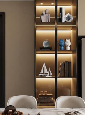 直销新款客厅轻奢酒柜家居摆件高级感2024新款现代简约书柜树脂工