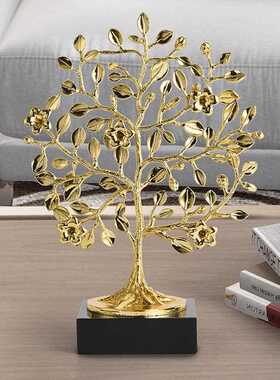 直销新款幸福发财树摆件轻奢摇钱树客厅酒柜办公室家居装饰品乔迁