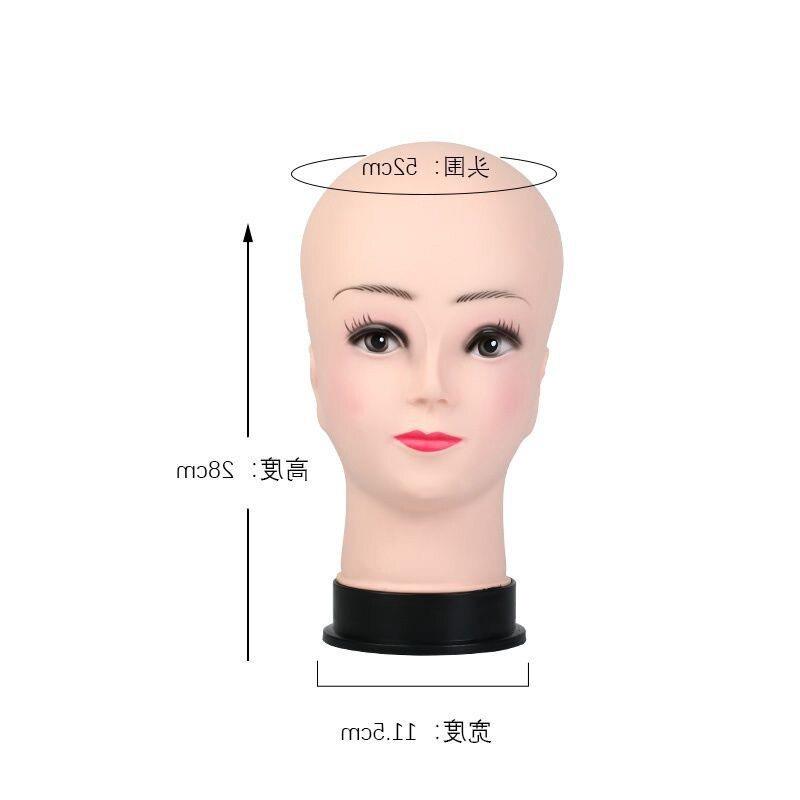 新款直销头模假人剪发插针模特头光头模特道具帽子假发修剪理发店
