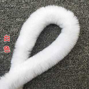 直销新款仿獭兔毛条圣诞毛毛边毛领包边条汉服旗袍服装辅料量大优