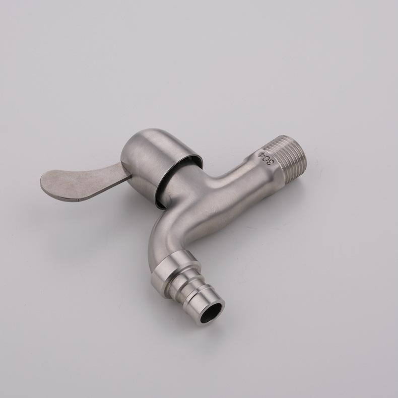 直销新款加厚4分304不锈钢洗衣机龙头水嘴拖把池水龙头单冷快开小