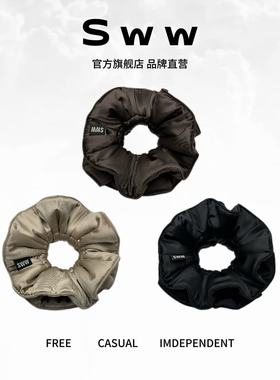 SWW/高级感加厚饱满缎面小蛮腰双层百搭气质显发量发圈