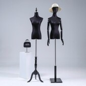 婚纱模特道具女服装 店橱窗黑白色人台全身人体模特架子礼服展示架