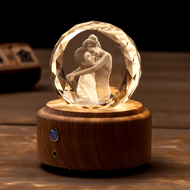 情人节结婚礼物创意夜灯实用送闺蜜女朋友纪念日新婚礼品定制水晶