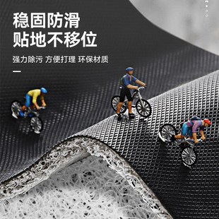 入户门地垫丝圈卡通可爱家用脚垫进门门垫子玄关防滑门口门外地毯