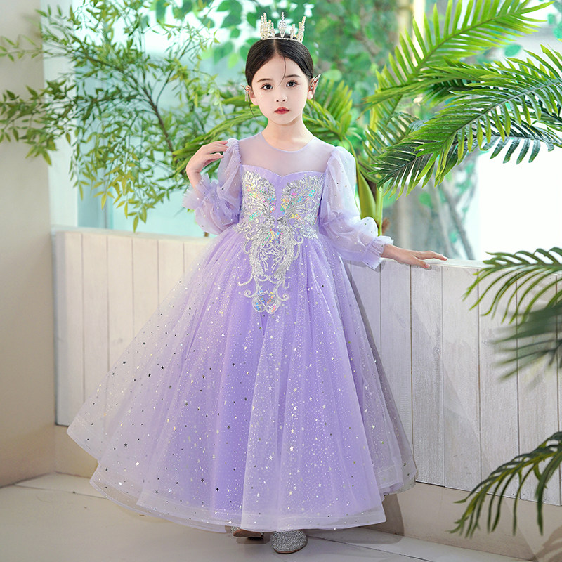 公主裙女童高端洋气夏季连衣裙2023夏装新款宝宝生日儿童礼服裙子