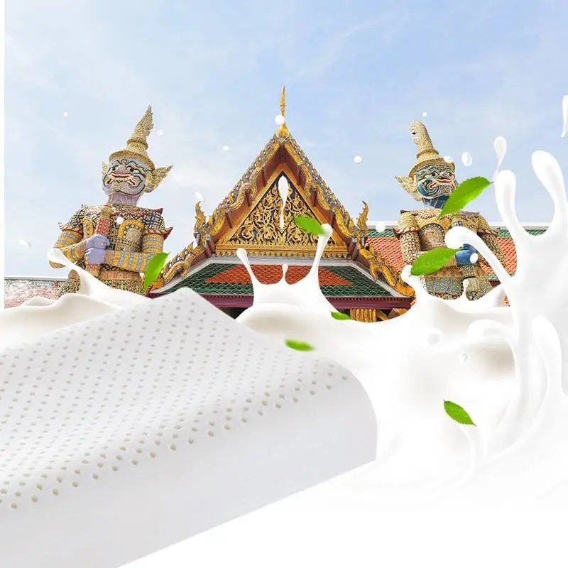 赛莎梦 泰国无颗粒按摩 高低乳胶枕头(颈椎枕