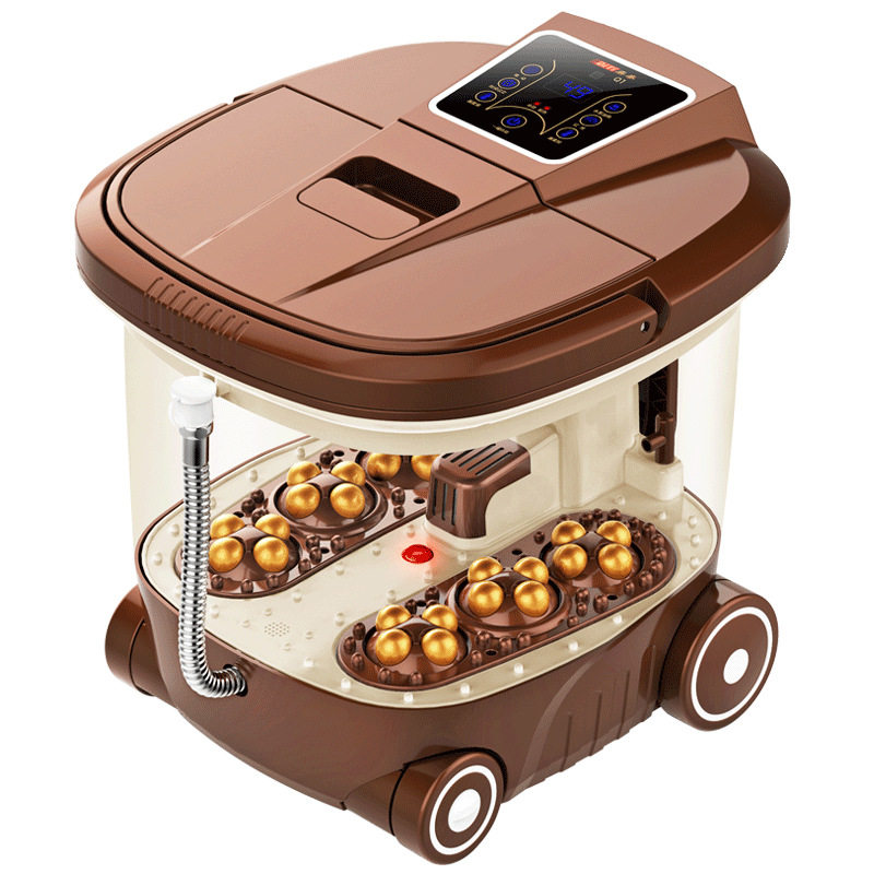 足浴盆全自动按摩 洗脚盆电动加热泡脚机深桶恒温家用足疗器包邮