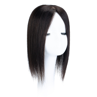 头顶补发片女遮盖白发真发假发片无痕补发块假刘海3d空气斜刘海片