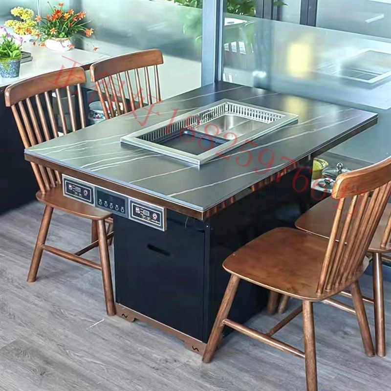 无烟火锅电磁炉一体串串烤肉下排烟净化器火锅桌架涮肉韩式烧烤炉,厨房电器,电磁炉/陶炉,淘宝优惠券,粉丝福利购,淘宝优惠卷