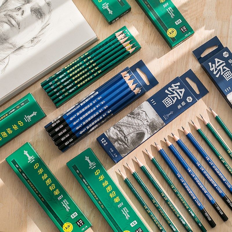 中华牌101木炭素描小学生Hb写生素描素描铅笔2至2B4B8B10B6H,文具电教/文化用品/商务用品,炭笔,淘宝优惠券,粉丝福利购,淘宝优惠卷