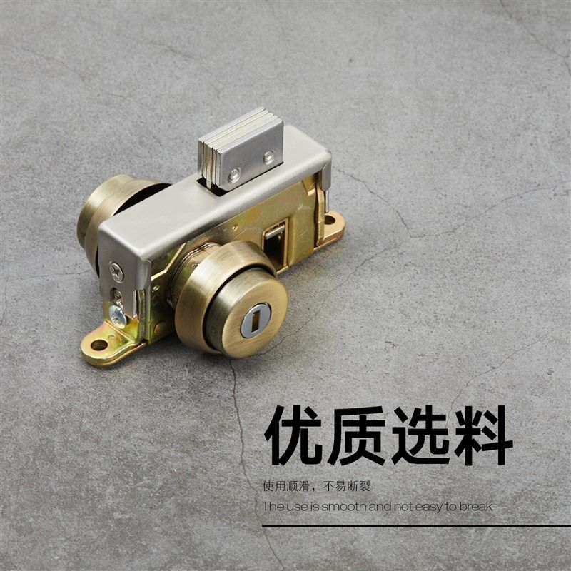 包框门地锁铝合金门地插销地弹门地锁玻璃有框门地锁不锈钢门地锁