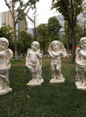 包邮欧式玻璃钢人物家居装饰工艺品婚庆摄影道具可爱天使娃娃摆件