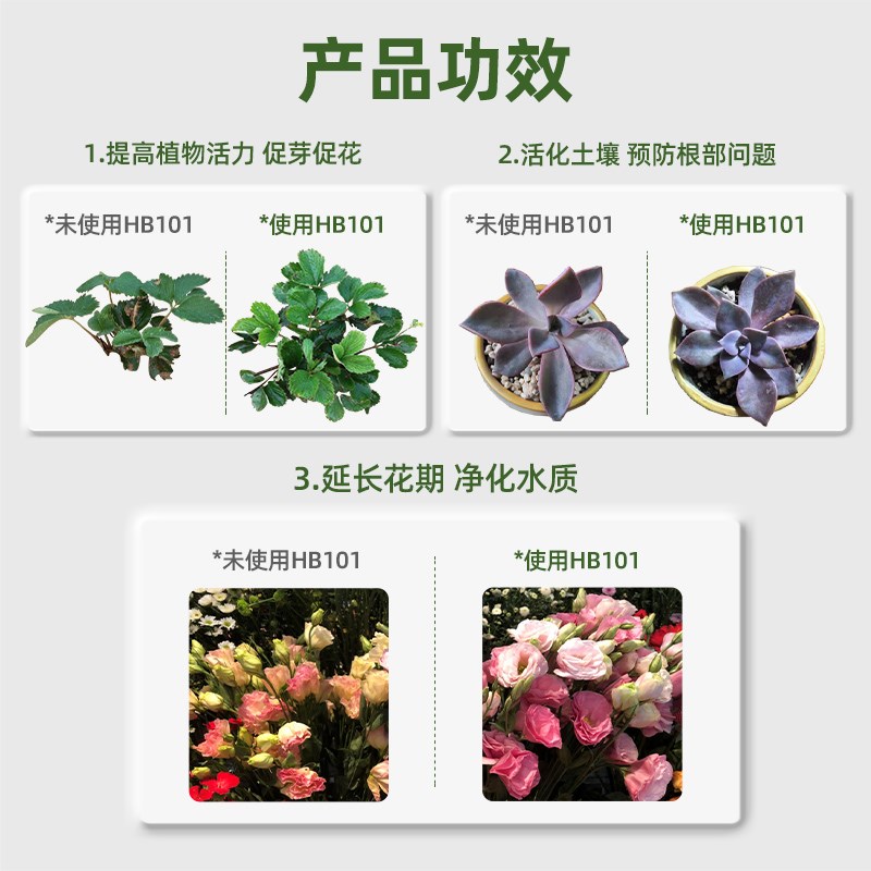 hb101植物活力生长素植物通用壮苗剂浓缩营养液绿植花卉强力生根