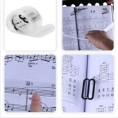 电子琴压谱带固定琴谱大谱架电钢琴通用透明压书带乐谱夹配件翻页