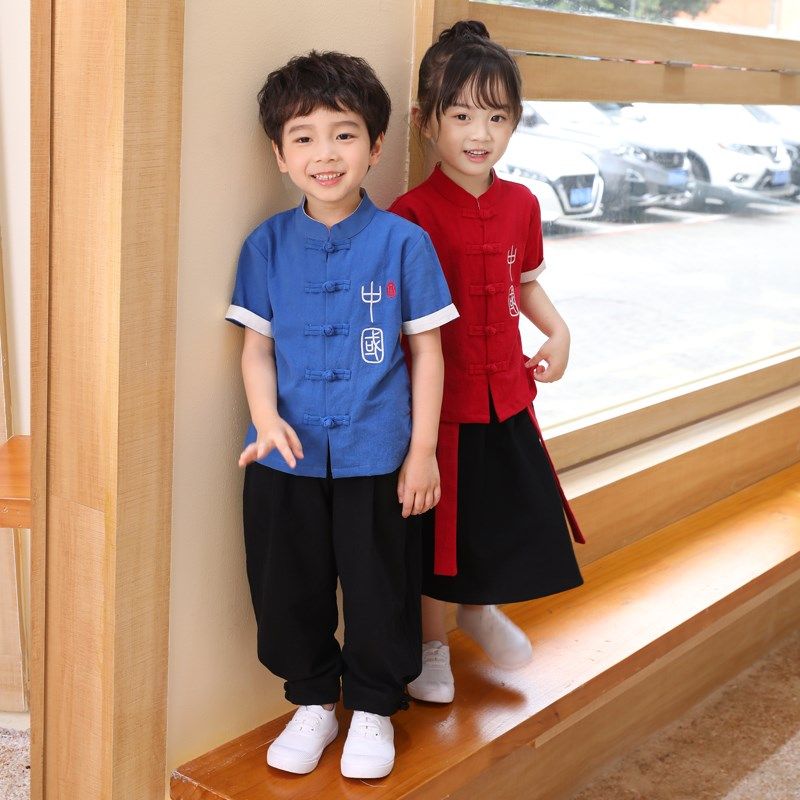 六一儿童汉服男童国学服幼儿园春秋女童古风演出服中国风小学班服,童装/婴儿装/亲子装,唐装,淘宝优惠券,粉丝福利购,淘宝优惠卷