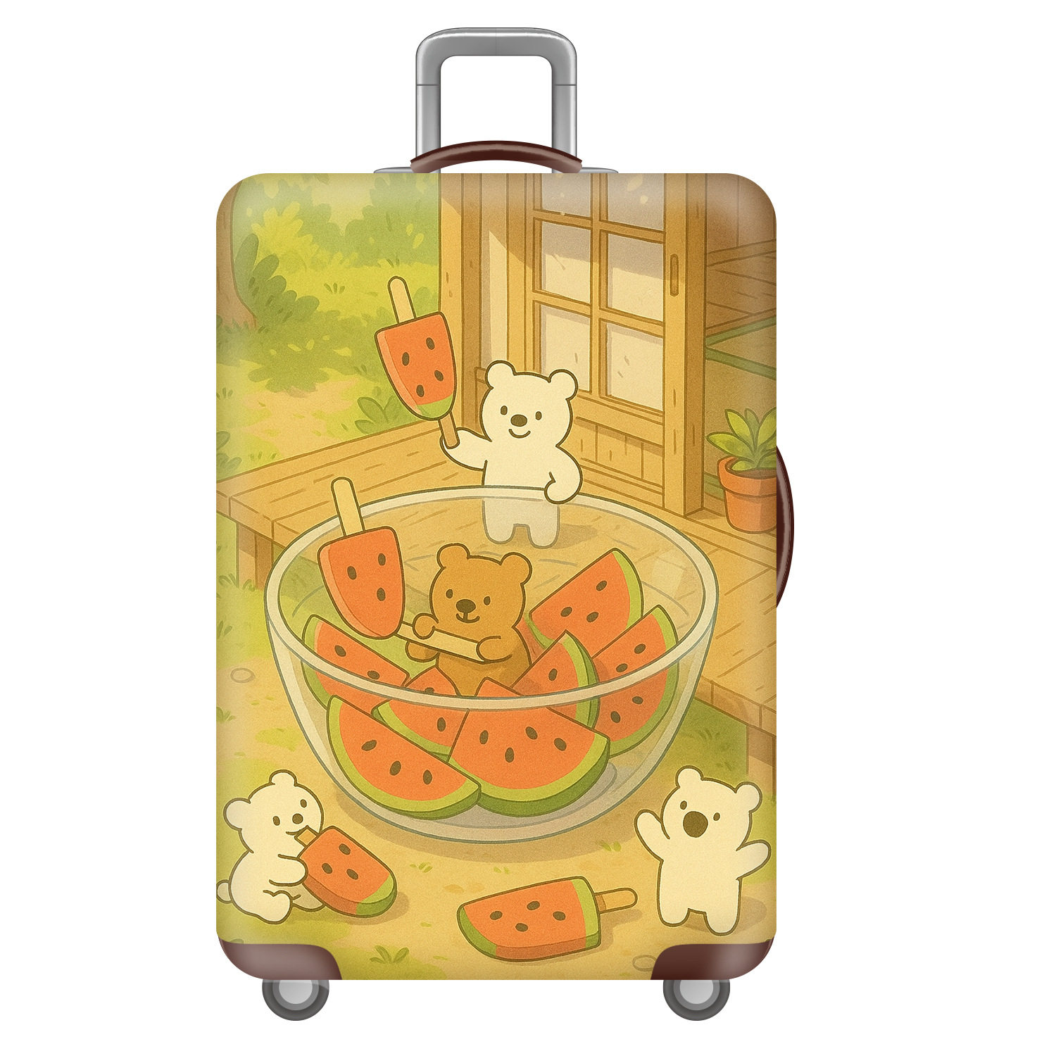 KTG33卡通弹力箱套拉杆箱旅行旅游登机行李皮箱保护罩防尘袋耐磨