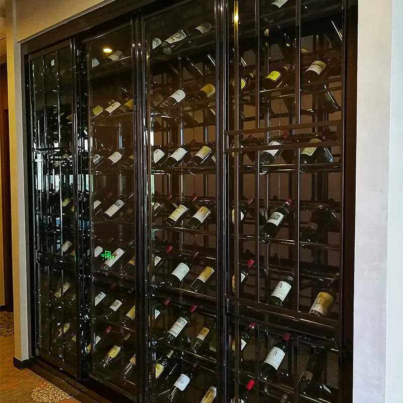 新款直销供应恒温恒湿不锈钢酒柜酒架 金属制品不锈钢KTV酒柜