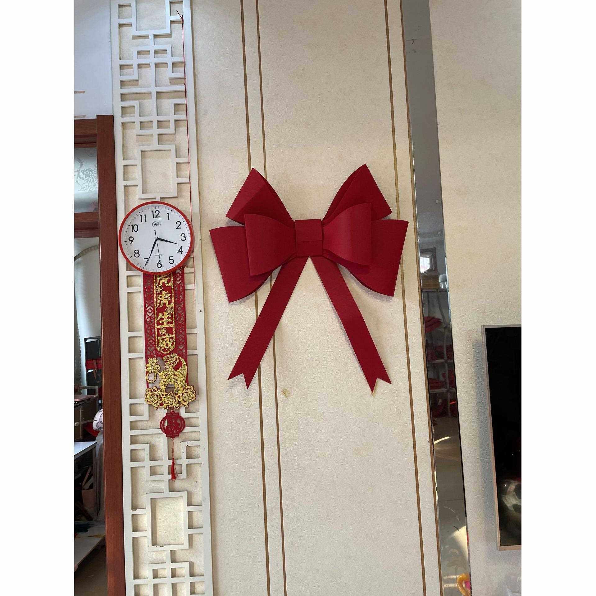 新款直销婚庆婚房布置diy酒红色蝴蝶结挂饰无纺布网红背景墙门窗,节庆用品/礼品,陪嫁用品套装,淘宝优惠券,粉丝福利购,淘宝优惠卷