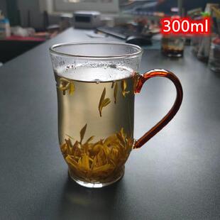 新款直销加厚绿茶杯牛奶杯耐热玻璃水杯龙井专用高硼硅办公室泡茶