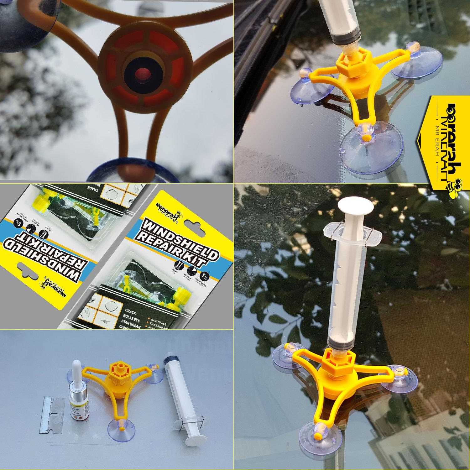 直销新款汽车玻璃修复液工具 热卖汽车前挡风玻璃裂缝修复工具套