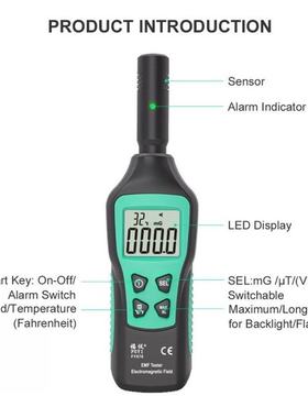 Radiation Dosimeter EMF Meter Electromagnetic Radiation Dete