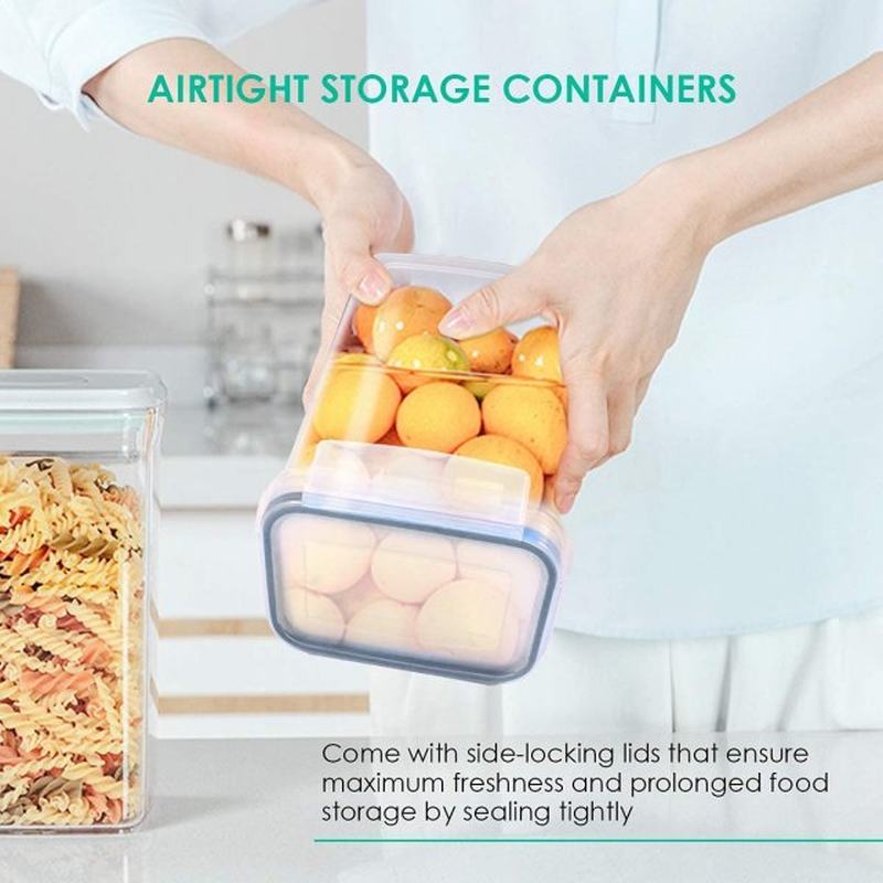 6Pcs/Set Transparent Airtight Pantry Pasta Box Multigrain Se