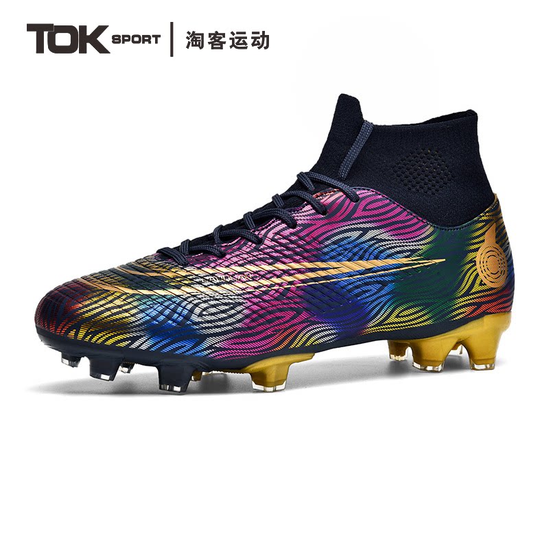 TOKSPORT专业高帮长钉足球鞋图片