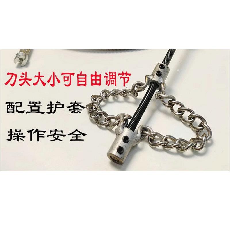 直销新款手电钻疏通弹簧可弯曲下水道专用工具神器厨房油污堵塞管