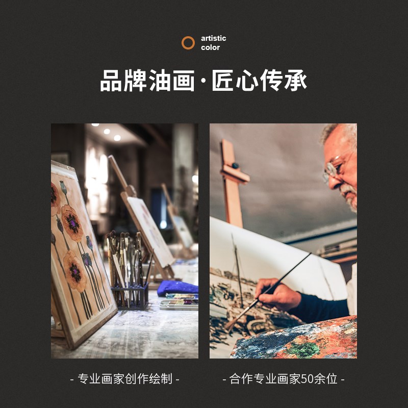 黑白画映 数字油画diy填色手绘填充油彩画减压装饰画紫丁香与雏菊