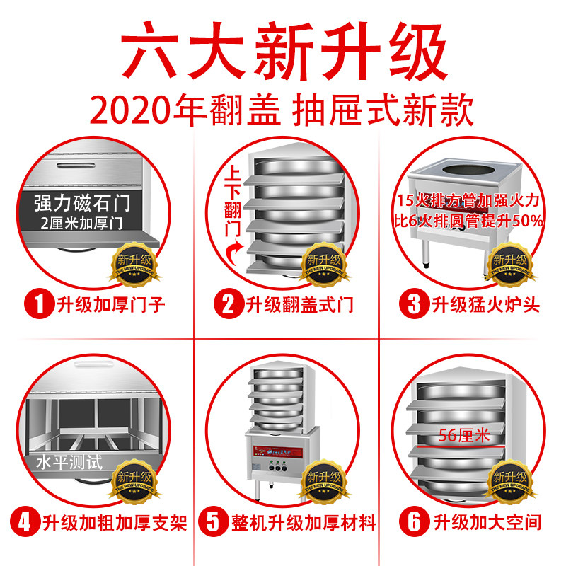 蒸凉皮机全自动商用小型做凉皮的工具蒸锅蒸笼凉皮蒸箱多层抽屉式