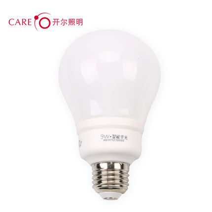 开尔照明 E27大口 智能三色变光LED灯泡 6W7W8W9W10W三档调光球泡