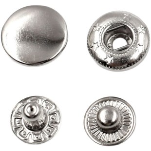 整套按扣831 633铜扣金属圆形四合扣棉衣羽绒服外套扣子纽扣暗扣