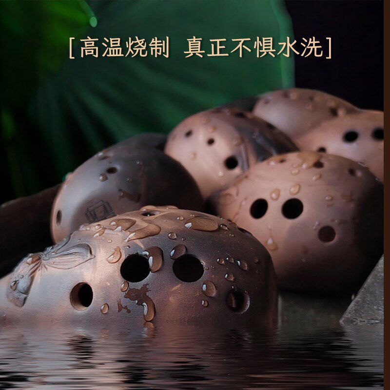 云新十孔迷你满口埙初学者损陶陨乐器陨埙乐器陶埙笛勋陨民族土埙