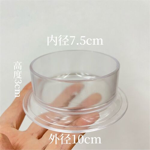 小宠喂食碗仓鼠金丝熊食盆全透明亚克力鹦鹉喂食杯喝水杯粮食饭碗