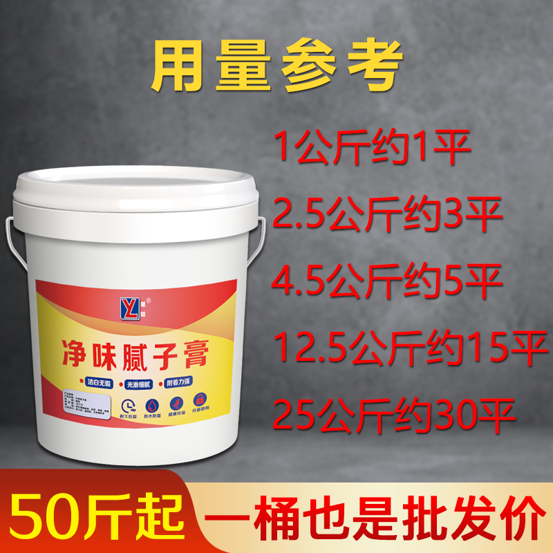 防水补墙膏家用白色大面积水泥面防霉净味环保免漆成品免搅拌腻子